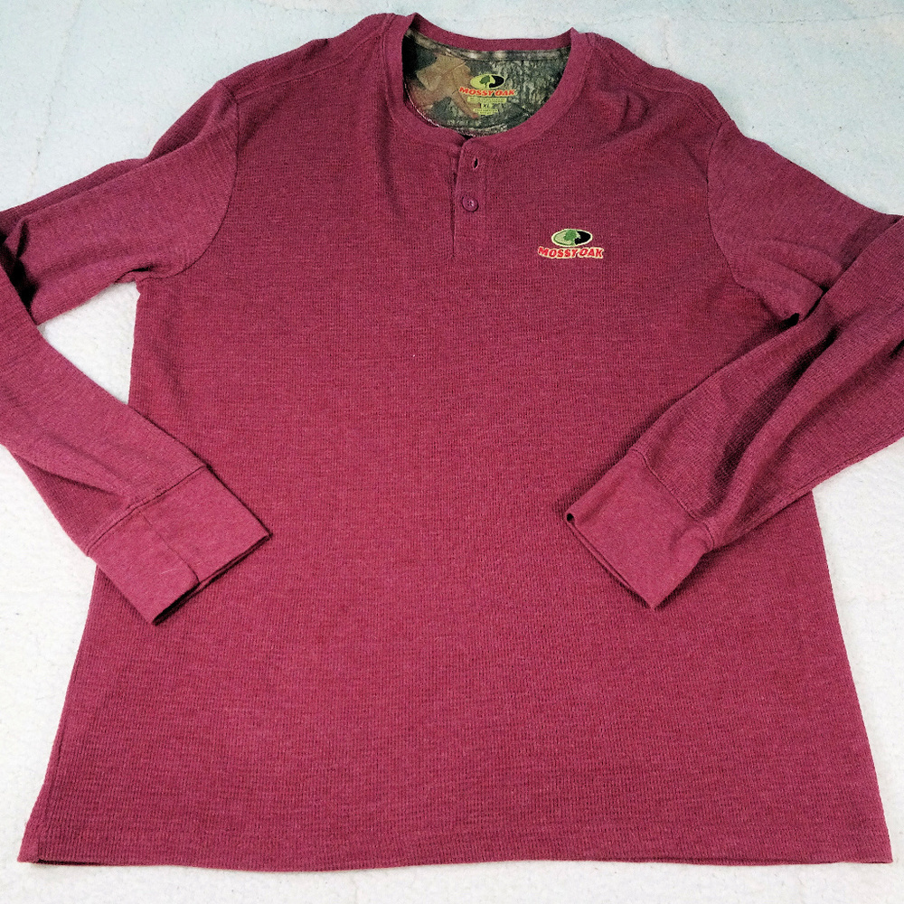 Mossy Oak Burgundy/Camo Thermal X-Large